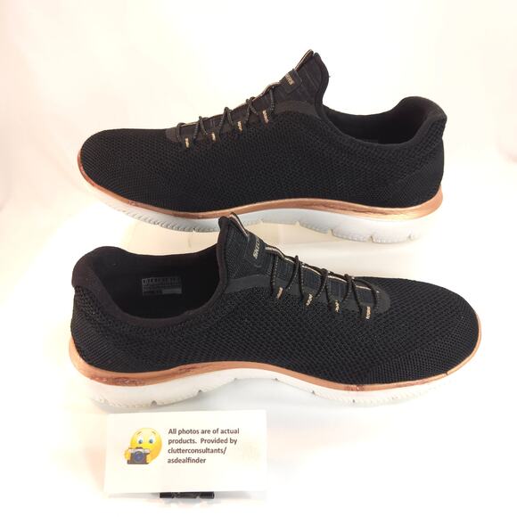 Skechers Summits Cool Classic Athletic Running Shoe Womens Size 11 149206W Black - Picture 4 of 9